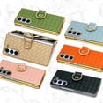 thumbnail image 4 of Phone case for Samsung Z fold 5 electroplated woven ring bracket protective leather cover. Protective film, 4 of 11