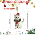 thumbnail image 4 of ERTZAE Christmas Cat Ornament,Tree Hanging Decor,Festive Feline Ornament,Holiday Cat Keepsake,Memorial Cat Gift,Outdoor Hanging Decor,Pet Lover Gift,Xmas Animal Ornament,Festive Cat Decoration H, 4 of 9