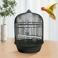 thumbnail image 2 of European Classic Round Bird Cage with Handrail Portable Metal Home Pet Supplies for Lovebirds Conures and Small Birds, 2 of 6
