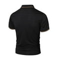 thumbnail image 3 of Gamivast Mens Shirts Performance Short Sleeve Golf Shirt Soft Fit Wicking Athletic Casual Collared T-Shirt Black XXXXL Recent, 3 of 3