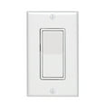 thumbnail image 2 of Leviton 5671-2W 15 Amp, 277VAC Switch Decora Standard, Quiet Rocker, Matching Decora wallplate, Residential Grade, Grounding, White, 2 of 2