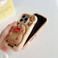 thumbnail image 5 of Cute cartoon groundhog phone case for iPhone 17 Pro Max 16 Plus 15 14 13 12 / 12pro 11 silicone phone cover, 5 of 5