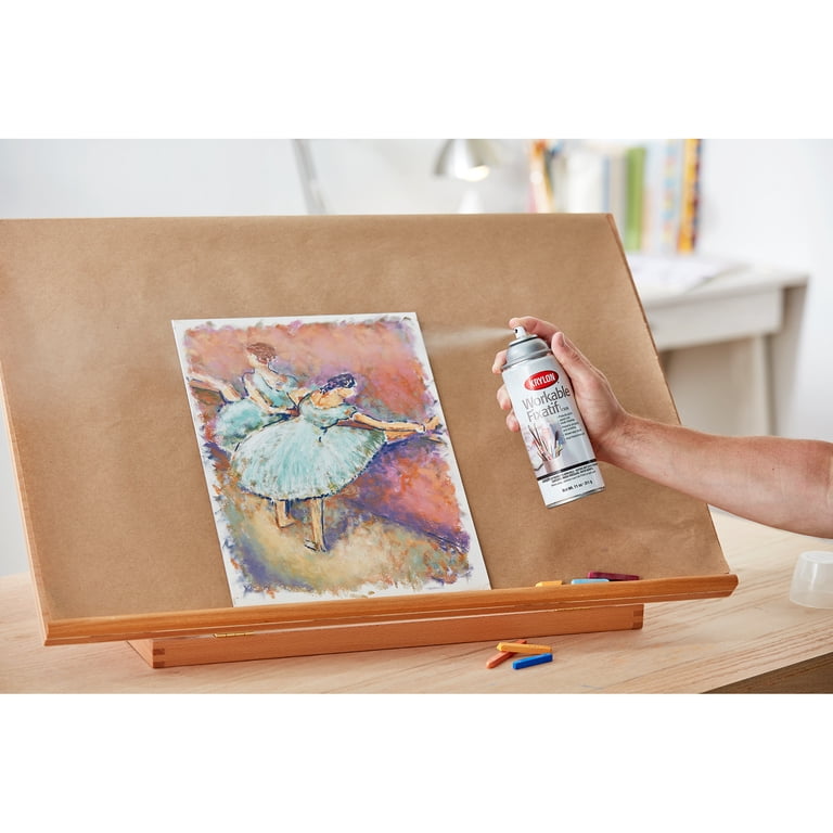 Krylon Workable Fixatif Spray Coating, Clear Satin photo 4