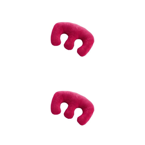 Vogacara Almohada de pecho desmontable Almohada de pecho para SPA Beauty Salon Home Rose Red Rosa roja 2piezas