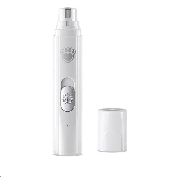 Molinillo de uñas eléctrico para perros con luz LED indolora de 2 velocidades para mascotas pequeñas/medianas/grandes