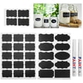 thumbnail image 1 of Blackboard Stickers, Kitchen Label Reusable Label Sticker Quick-drying Waterproof PVC Stickers Blackboard Label, 220pcs For Baskets Jars, 1 of 8