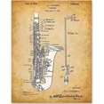 thumbnail image 6 of Saxophone Art - 11x14 Unframed Patent Print - Great Gift for Saxophone Players or Fans of Jazz or Blues Music, 6 of 6