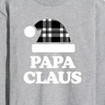thumbnail image 3 of Instant Message - Papa Claus Christmas - Men's Long Sleeve T-Shirt, 3 of 6