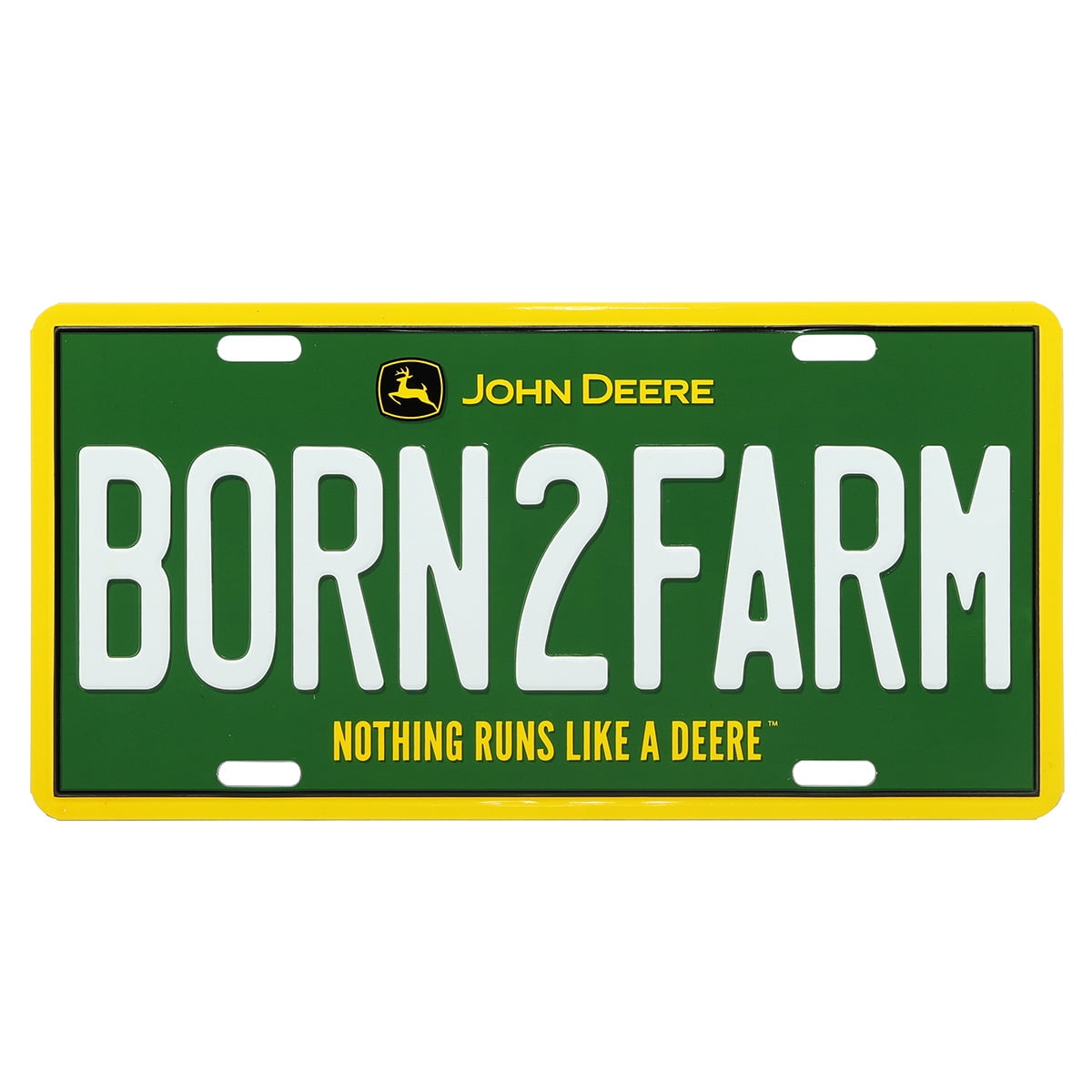 John Deere BORN2FARM License Plate - LP71675 - Walmart.com - Walmart.com