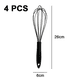 thumbnail image 2 of Juego de batidores de silicona, batidores recubiertos que no rayan para cocinar y hornear, juego resistente de 4 batidores de cocina, 2 of 5