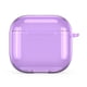 thumbnail image 3 of Funda Protectora Transparente Con Mosquetón TPU para Airpods 4 (Transparente) Púrpura, 3 of 9
