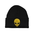 thumbnail image 1 of Gravity Threads Alien Head Patch Cuffed Beanie - Black, 1 of 2
