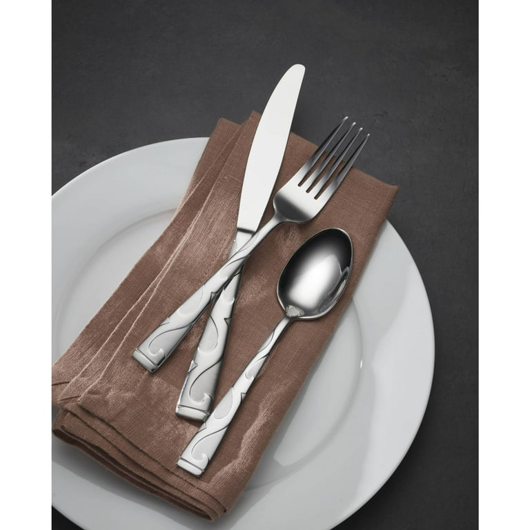 【美品】ONEIDA カトラリーセット Oneida Tuscany 20-Piece Mirror 18/0 Stainless Steel Flatware Set