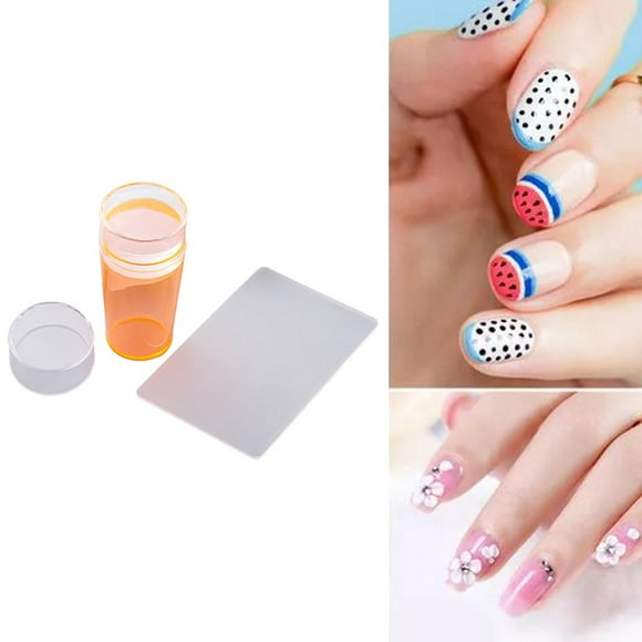 Estampador de Uñas Salvador Naranja Decoración de Herramientas de Estampado de Uñas de Silicona