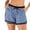 Blue, variant on Women's Yoga Shorts 2-in-1 Sports Yoga Shorts Double-layer High Waist Workout Yoga Shorts Pants Elastic Waistband Summe Beach Shorts Athletic Sweatpants with Pockets