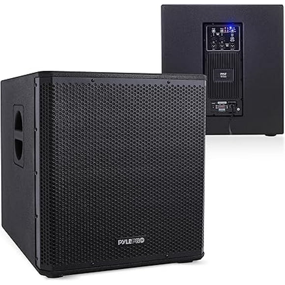Pyle 3000 Watts Box Subwoofer Speaker - Active Powered 18” inch Woofer, Loud Bass, with DSP Digital Signal Processor for Home Theater System, Pro DJ Sound, Pole Mount Socket and Carrying Handles