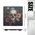 thumbnail image 2 of High Precision Body Weight Scale Smart Bathroom Scales with Large LCD Display(400lbs),Decorative for Bedroom-Skull Surrounded By Flowers Dark Background, 2 of 4