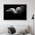 thumbnail image 2 of IDEA4WALL Framed Canvas Art Wall Decor Bald Headed Eagle Animals Wildlife Photography Realism Modern Closeup Dramatic Black and White for Dorm Home Office - 24"x36", 2 of 4
