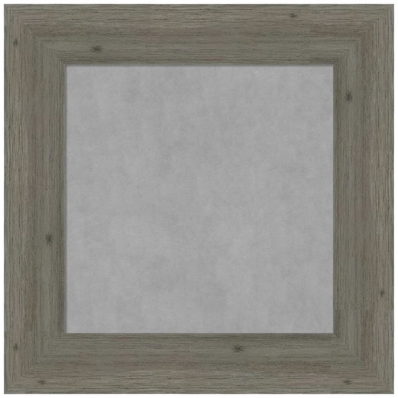 Amanti Art Fencepost Grey Narrow Framed Magnetic Board 17 x 17 in.
