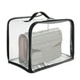 thumbnail image 4 of Beautynvta Clear Clothes Storage Bag, Plastic Blanket Storage Bag, Foldable Closet Organizer with Zipper, Closet Storage Containers for Bedding, Duvet, Comforter, 4 of 8