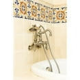 thumbnail image 2 of Wall-Mount Clawfoot Tub Faucet, Brushed Nickel, Tub Wall Mount CC1301T8, 2 of 3