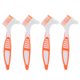 thumbnail image 5 of EeaseMX 4 piezas 1 juego de cepillos portátiles para limpieza de dentaduras postizas de doble cabezal, 5 of 8