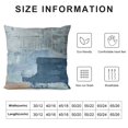 thumbnail image 5 of Creowell Blue and Grey Abstract Art Artwork Pillow Cover, Gallery Modern Decorative Throw Pillows Cushion Cover for Bedroom Sofa Living Room 20x20in, 5 of 5
