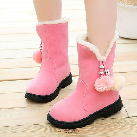 

Gubotare Baby Booties Girl Cozie Fleece Baby Booties Unisex For Newborns and Infants Pink 5.5 Years