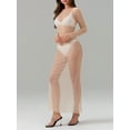thumbnail image 6 of Biezeib Women Bikini Cover Long Sleeve Dress with Pearl Decoration, See Through Skinny Version Clothing, 6 of 6