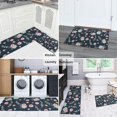 thumbnail image 5 of Pioneer Flower Floral Print Pattern Kitchen Rugs Sets Of 2, Anti Fatigue Non Slip Washable Floor Mats for Kitchen Sink Laundry, 17X30 Inch + 17X47 Inch, 5 of 6