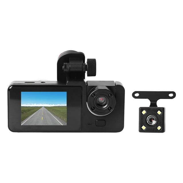 Grabadora De Cámara Para Salpicadero, Cámara De Salpicadero De 3 Canales, Frontal, Interior, Trasero, ángulo De Visión Amplio De 1080P Para Coches