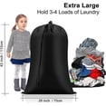 thumbnail image 2 of Bolsas de lavandería resistentes extra grandes, 28 x 43 pulgadas, paquete de 2 ropa sucia XL, 2 of 5
