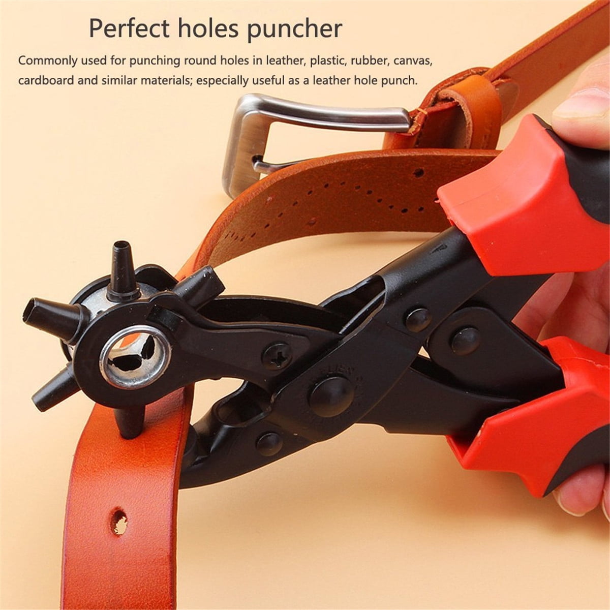 2PCS Professional Hand Leather Strap Watch Band Belt Eyelet Hole Punch