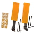 thumbnail image 2 of Lot de 2 Outils de Tour CNC en Métal avec Inserts en Carbure, 2 of 8