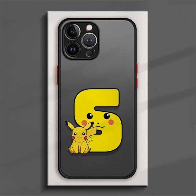 Cartoon Pikachu Phone Case For iPhone 15 14 11 Pro Max 13 12 Mini XR X SE 7 8 6 6S Plus Hard Matte Shell Protective Cover Fundas F04 For iPhone 7 8