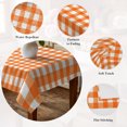 thumbnail image 5 of Orange Table Cloth Waterproof Tablecloths, Country French Rustic Buffalo Plaid Modern Art Tablecloth Dining Table Cover for Kitchen Party Tabletop Outdoor, Rectangle Tablecloth 60x120 Inch, 5 of 9