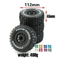 thumbnail image 6 of 4Pcs 112mm 1/10 Short Course Truck Tires Tyre Wheel with 12mm Hex for Slash Arrma SENTON VKAR 10SC RC Car, 6 of 6