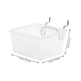 thumbnail image 2 of MOVTOTOP Transparent Pegboard Bin with Durable PP Material for Storage Use 4.5 x 3.2 x 6.8 Inches, 2 of 8