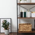 thumbnail image 5 of Bookshelf, 4-Tier Bookcase, Living Room Standing Unit Shelf, Stable Steel Frame, Bedroom, Office, Industrial Design, Rustic Brown, 5 of 8