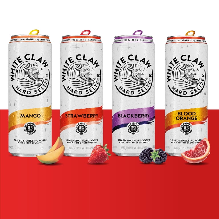 White Claw, Hard Seltzer, 12 pack No.3, Variety with 4 flavors