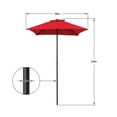 thumbnail image 4 of Mainstays 5' Square Red Patio Umbrella, Push-Up Function, 4 of 7