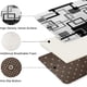 thumbnail image 5 of Juego de cortina de ducha geométrica gris con tapa de inodoro y alfombrillas antideslizantes, cortina de ducha abstracta cuadrada de 4 piezas para baño, decoración de baño de línea simple moderna, 5 of 7