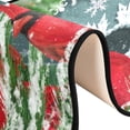 thumbnail image 6 of SKYSONIC 2'X6' Watercolor Red Birds Runner Rug with Rubber Backing, Xmas Birdhouse Non Slip Entryway Rug Runner Washable Soft Area Rug Carpet for Hallway Bedroom Kitchen Decor, 6 of 6