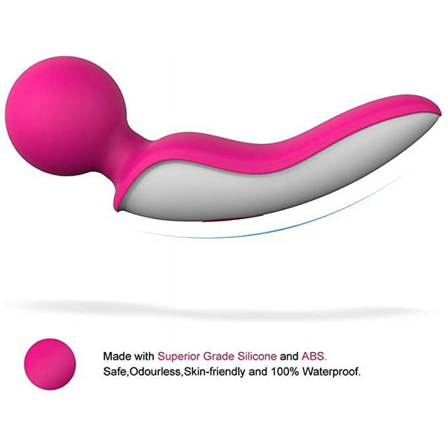 Petit Bâton de Massage Électrique en Silicone avec Poignée, Prise en Main Confortable, Compact et 9 Modes de Vibration, Favorise la Récupération et la Relaxation des Douleurs Musculaires
