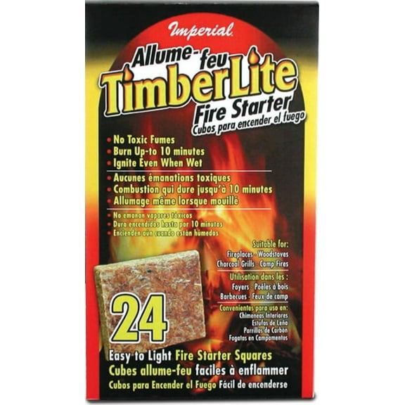 Imperial KK0312 Timberlite Fire starter, Squares 24, Each