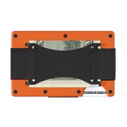 Matte Orange Slim RFID-Blocking Minimalist Wallet for Men