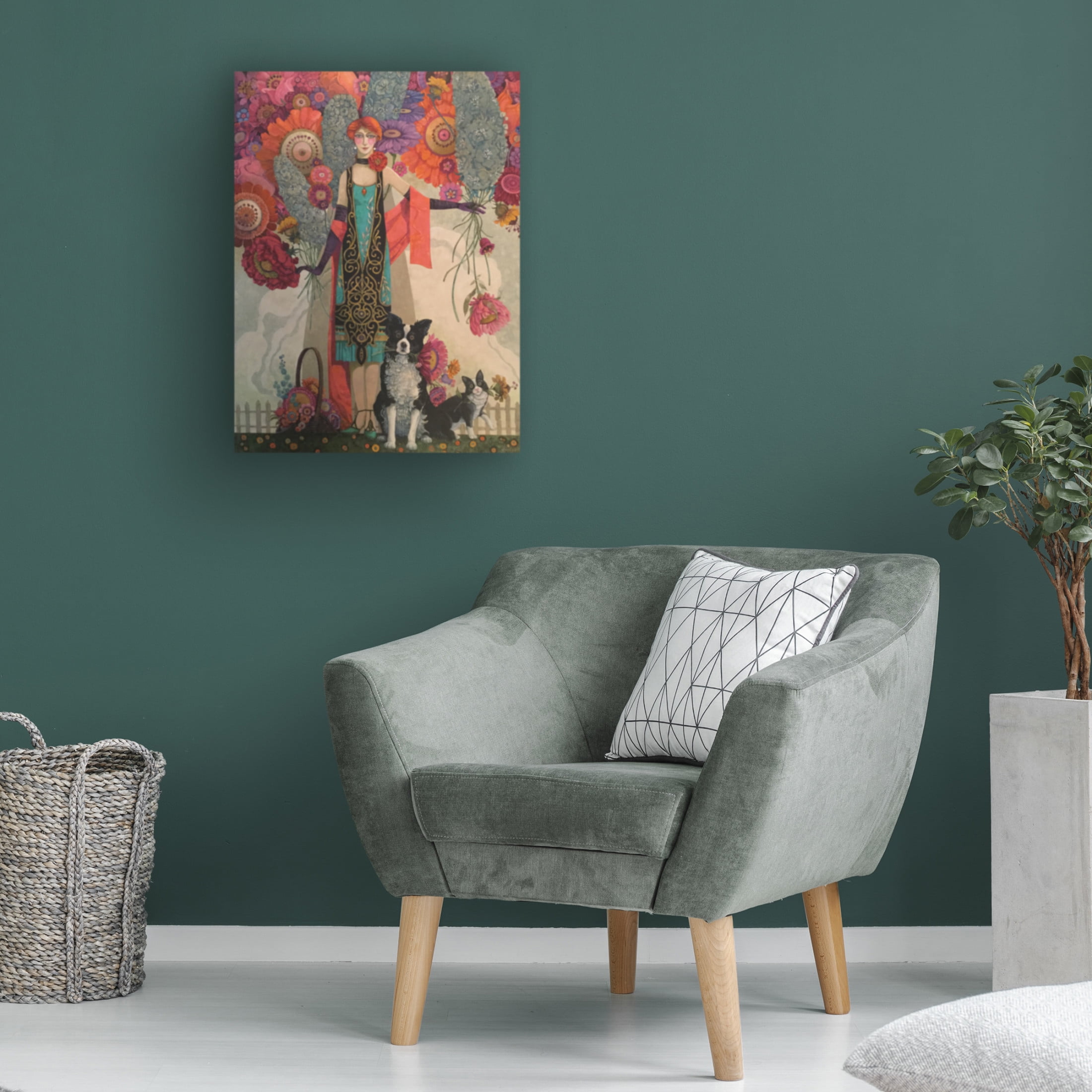 Canvas Wall Art - David Galchutt 'The Gatherers' Wall Art for Living Room, Bedroom, or Office Décor by Trademark Fine Art - 35 x 47 Inches