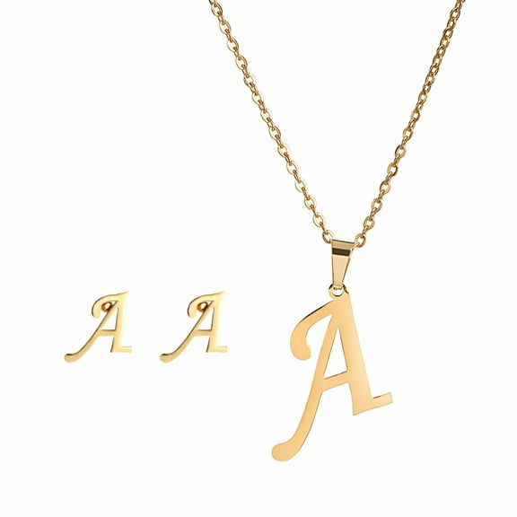 DESIGNICE Letter Necklace,Form-Stable Letter Necklace,Refined Craftsmanship Cute Necklaces,Style1