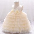 thumbnail image 3 of Robes de Mariage à Volants pour Bébés Filles 6M-5T Premier Anniversaire Concours Princesse Robe Bouffante, 3 of 7