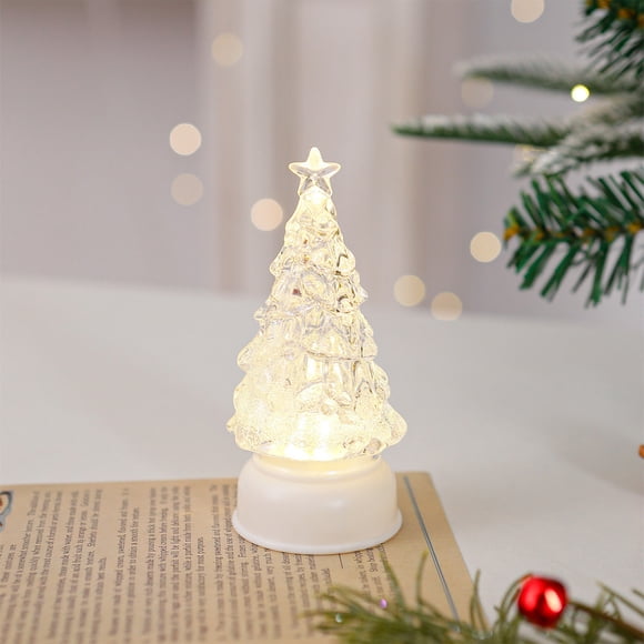 Adornos Luminosos de Papá Noel, Muñeco de Nieve, para Fiestas, de Escritorio, con Luz Nocturna, para Navidad.